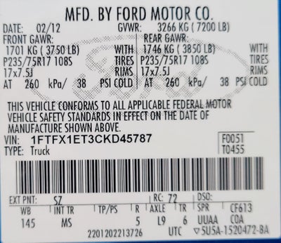 2012 Ford F-150 XLT