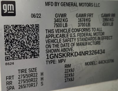 2022 Chevrolet Tahoe RST