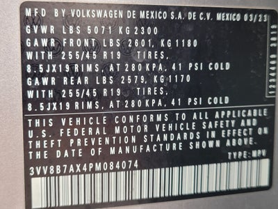 2023 Volkswagen Tiguan 2.0T SE R-Line Black