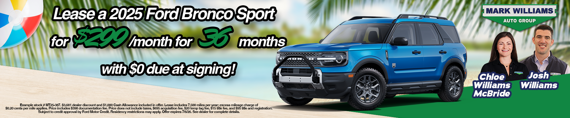 Lease a 2026 Ford Explorer for $299/month for 36 months