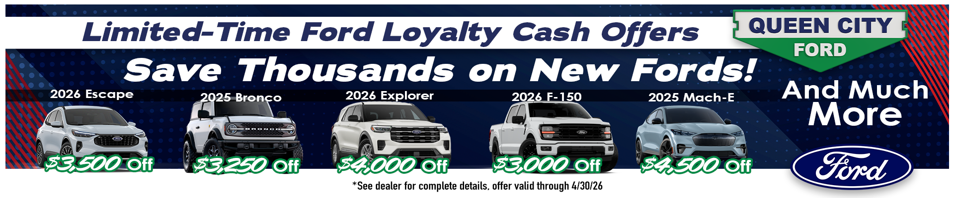 Save Thousands on New Fords