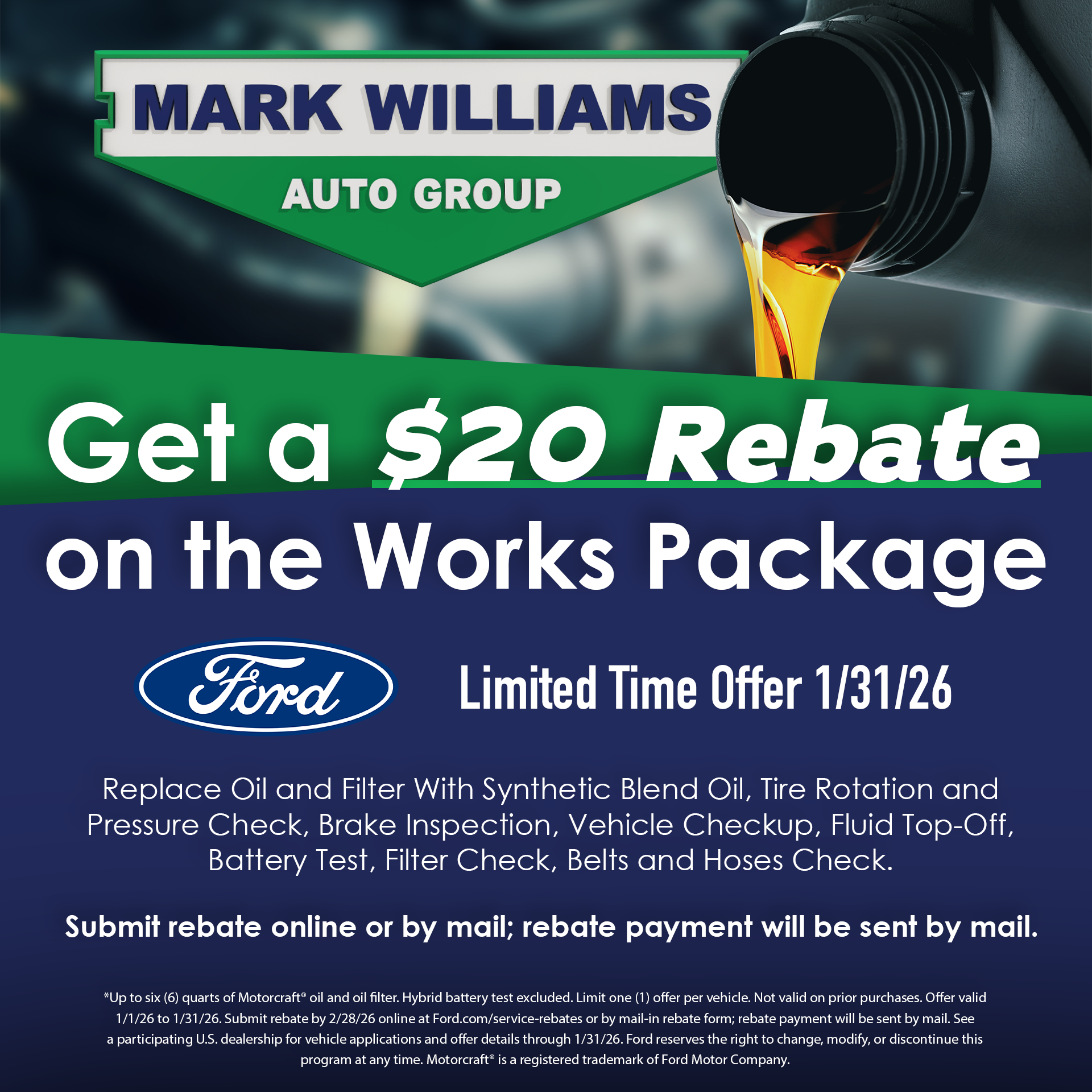 Get a $20 Rebate on The Works Package